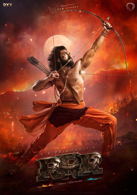 Rrr Rajamouli Unveils New Ram Charan Poster Telugu Movies Music