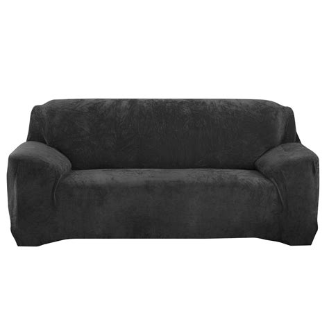 Velvet Stretch Sofa Covers Couch Slipcover Furniture Protector 1234 Seater Ebay