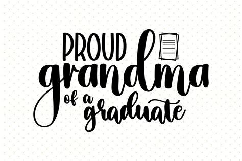 Proud Grandma Of A Graduate Svg Graphic By Nirmal108roy · Creative Fabrica