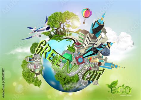 Earth Day Eco Friendly Concept Vector Illustration Earth Day Concept