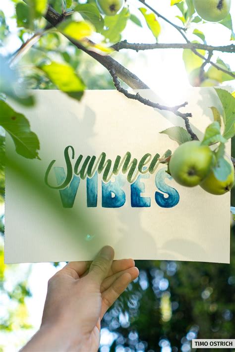 Die meisten glauben, dass es keinen sinn macht, buchstaben zu zeichnen, wenn es nicht möglich ist, mindestens einige stunden pro tag für diese aktivität zu. Summer Vibes - Handlettering lernen
