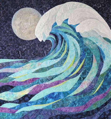 Wave Dance Original Art Quilt By Eileen Williams Fiber Art Quilts