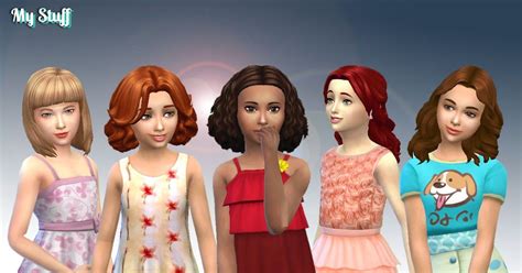 New Pack Available On My Site Include 5 Girls Medium Hairs I Created