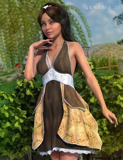 Antoinette Dress For Genesis 2 Females Daz 3d
