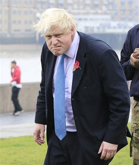 Your favorite computer file type! Boris Johnson pulls a mean 'this means war' face as he ...