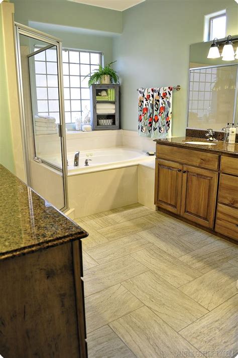 How do you lay tile in a basket weave pattern? Master Bathroom Makeover | Master bathrooms, 12x24 tile ...