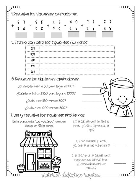 3° Grado Y 3º De Primaria Examen DiagnÓstico Imagenes Educativas