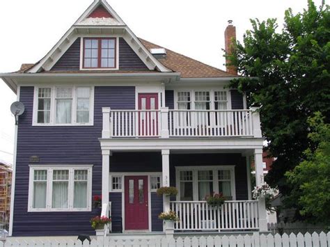 We've simplified by consolidating our brands so we can focus more on our customers and their families. Purple house? ♥ IT! | Exterior house paint color ...