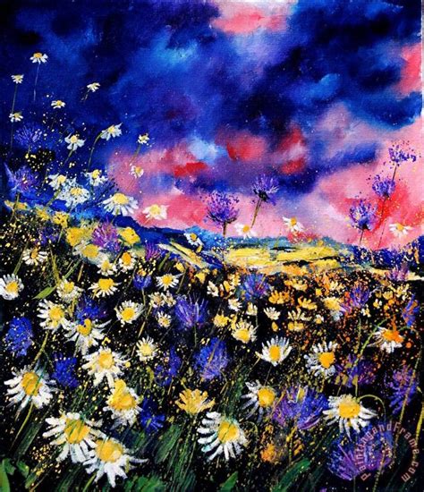 Pol Ledent Wildflowers 67 Painting Wildflowers 67 Print For Sale