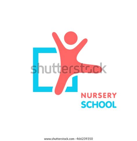 Nursery School Logo Stock Vector Royalty Free 466239350