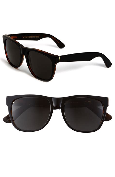 Retrosuperfuture Sunglasses In Black For Men Dark Havana Black Lyst
