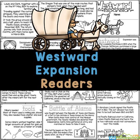 Free Westward Expansion For Kids Printable Reader Reading