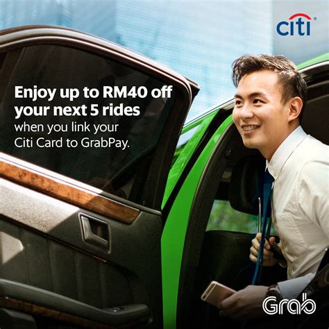 Check out the latest credit card promotions and offers. GrabPay Existing Citi Credit Card: RM8 OFF 5 Grab Rides ...