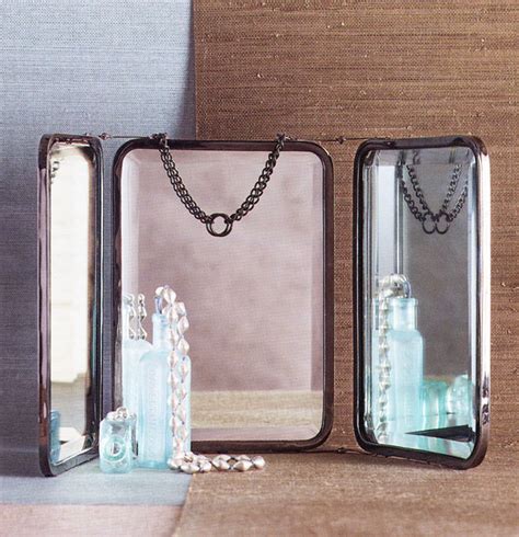 • this vanity mirror, inspired by wardroom photos of grace kelly and other golden age starlets, is a simple enough job. Tri Fold Vanity Mirror - Small 3 Way Folding Mirror ...