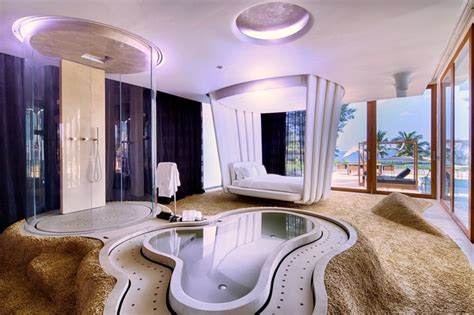 Historically, bathing was often a collective activity, which took place in public baths. Incredible Open Bathroom Concept for Master Bedroom