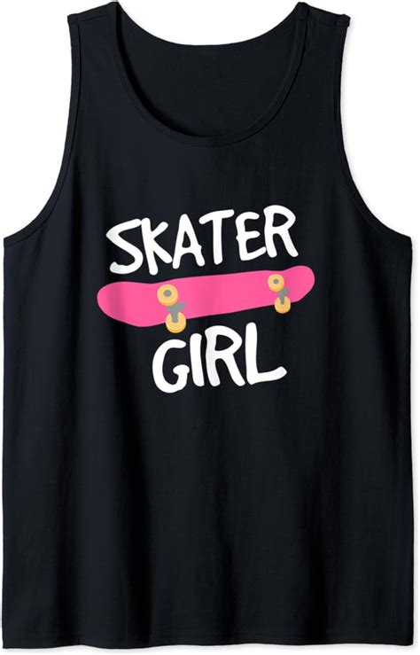 Skater Girl Skateboarding Tank Top Clothing