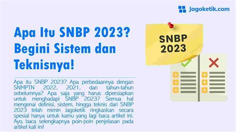 Apa Itu Snbp Yang Jadi Bagian Dari Snpmb 2023 Salah Satu Jalur Seleksi