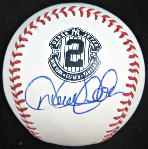 Derek Jeter Autographed Baseball Memorabilia Center