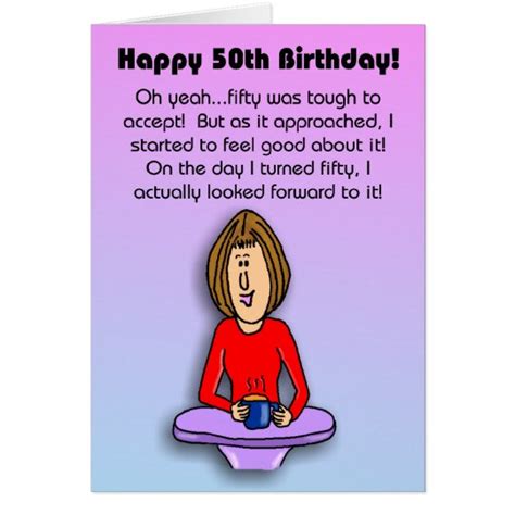 Funny Birthday Card Celebrating 50th Birthday Card Zazzle Com