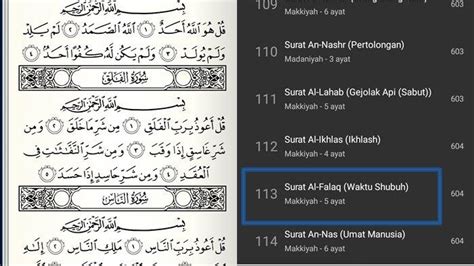 Surat Al Falaq Ayat Dan Artinya Lengkap Tulisan Arab Latin Dan Keutamaan Tentang Waktu