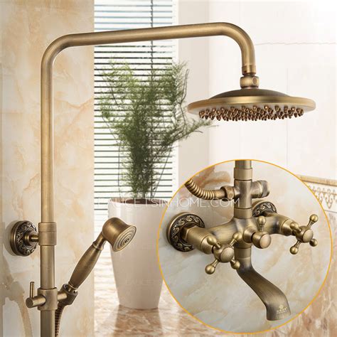 Get 5% in rewards with club o! Vintage Copper Top And Hand Bathroom Shower Faucet System