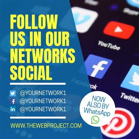 Follow Us On Social Media Template