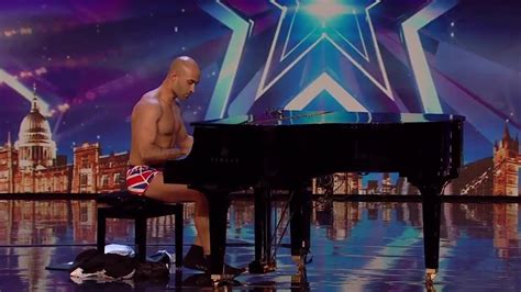 Naked Pianist Sets Pulses Racing Britain S Got Talent Audition