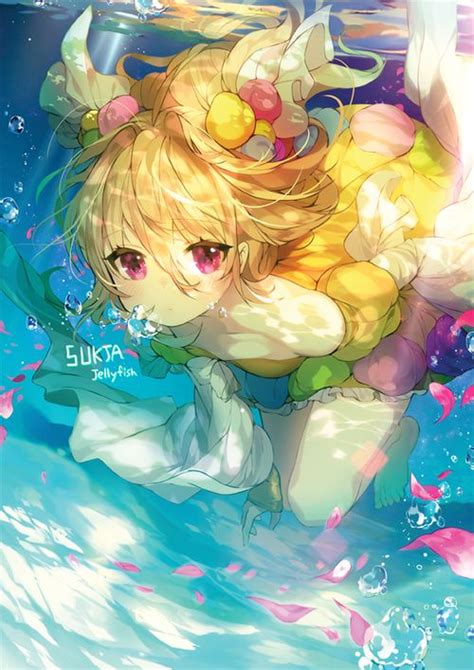 Anime Beautiful And Underwater Image Anime Summer