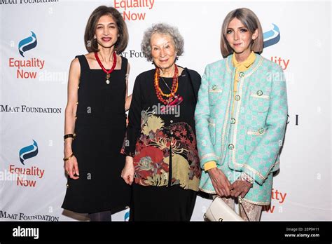 Yasmeen Hassan Margaret Atwood And Scarlette Curtis Attend The Annual