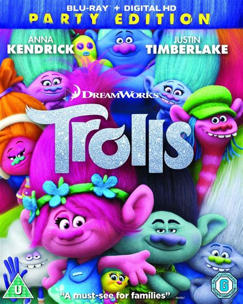 Trolls Blu Ray 2016 Amazonfr Anna Kendrick Justin Timberlake