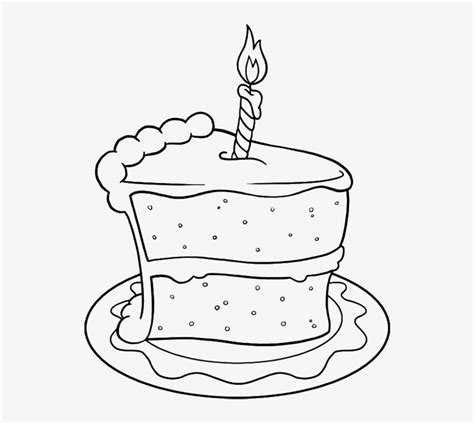 Drawing Birthday Cake Png Birthday Cake Slice Drawing 700x858 Png