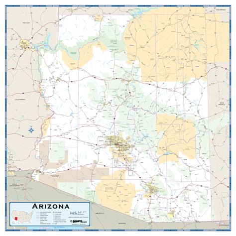 Printable Road Map Of Arizona