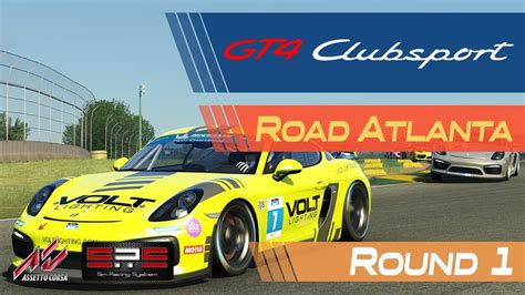 Assetto Corsa SRS Cayman GT4 Clubsport Road Atlanta Round 1