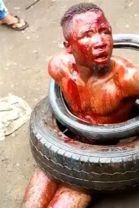 Shockingvideo Thief Nabbed Burnt To Death For Stealing A
