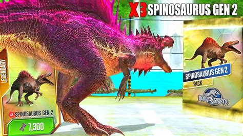 New Spinosaurus Gen Max X Lv Jurassic World The Game Youtube