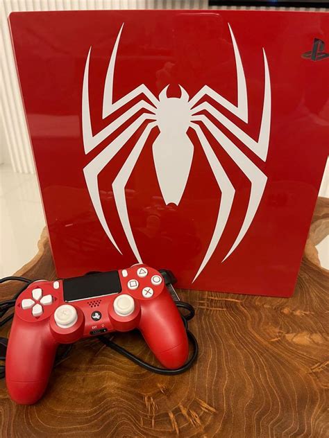Ps4 Pro Spider Man Limited Edition With Controller Video Gaming Video