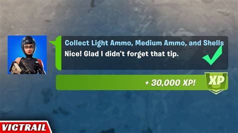 Collect Light Ammo Medium Ammo And Shells Shadow Ops Quest Fortnite