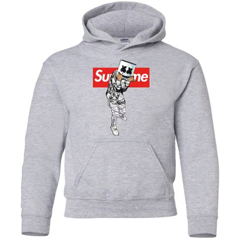 Marshmello Limited Edition Supreme Youth Kids Pullover Hoodie The