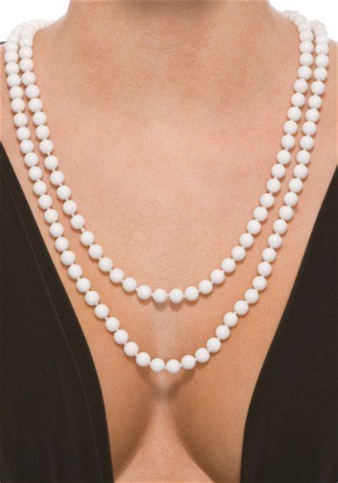 White Deluxe Faux Pearl Necklace