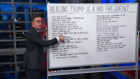Colbert Takes Collusion Off List Of Reasons Trump Is Unfit To Be
