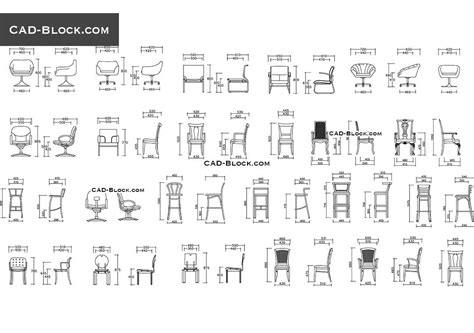 Dining Chair Cad Block Plan Chairs Design