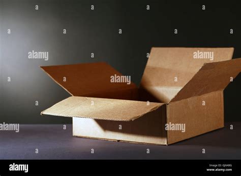 Open Cardboard Box Stock Photo Alamy