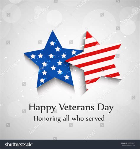 Illustration Of Stars With Usa Flag For Veterans Day 228314593