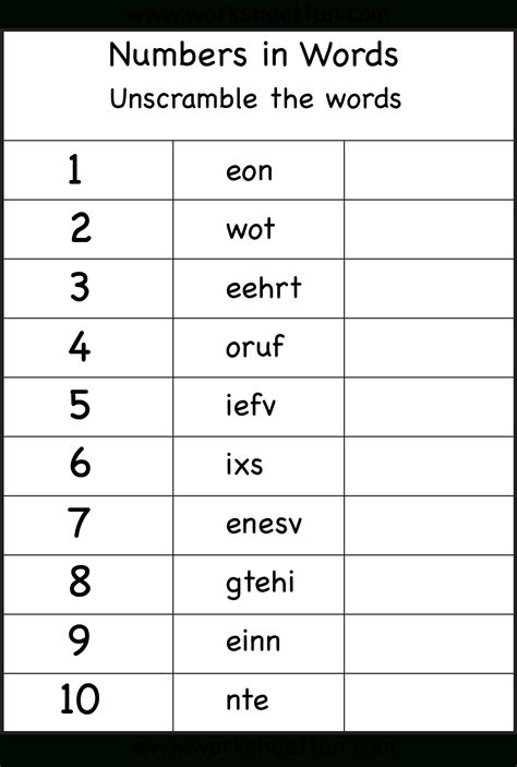 Spell French Numbers Worksheet