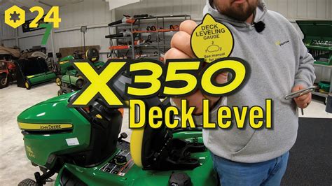 How To Level John Deere X350 Mower Deck Youtube