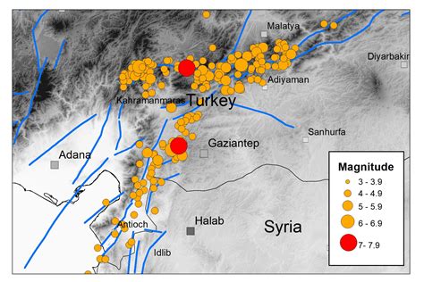 The Kahraman Maraş Earthquake Sequence Turkeysyria 2023 British Geological Survey