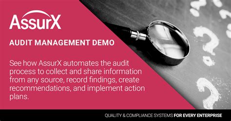 Assurx Audit Management Demo Qms