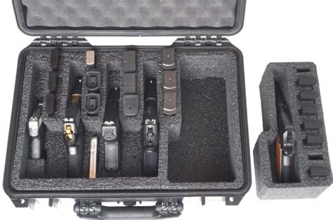 Case Club 5 Pistol Waterproof Case With Silica Gel And Heavy Duty Foam