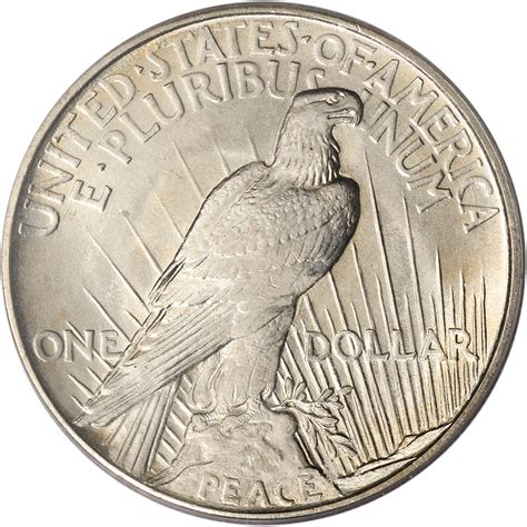 1921 Us Peace Silver Dollar 1 Pcgs Ms65 Ebay