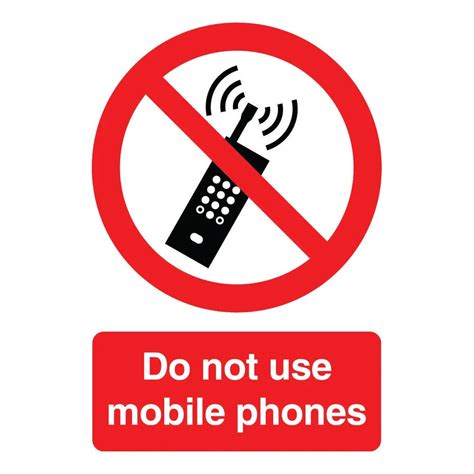 Do Not Use Mobile Phones Sign 210 X 148mm Jax First Aid